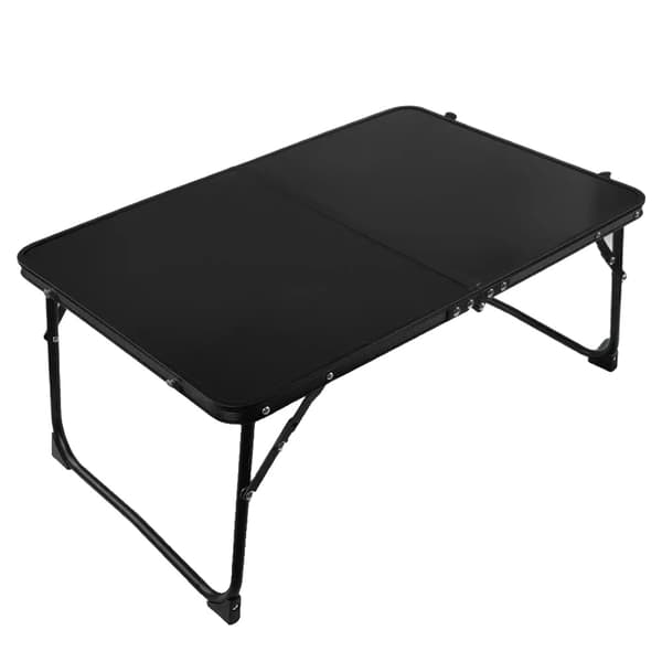 Fällbart Bärbart Strandbord, Kompakt Design, Stabilt Stöd,Svart