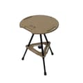 Miniatyrbillede 1 af 2: Rund Campingbord, Letvægtsdesign, Justerbar Højde,Lys kaffe