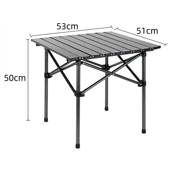 Fällbart campingbord i kolfiberstål