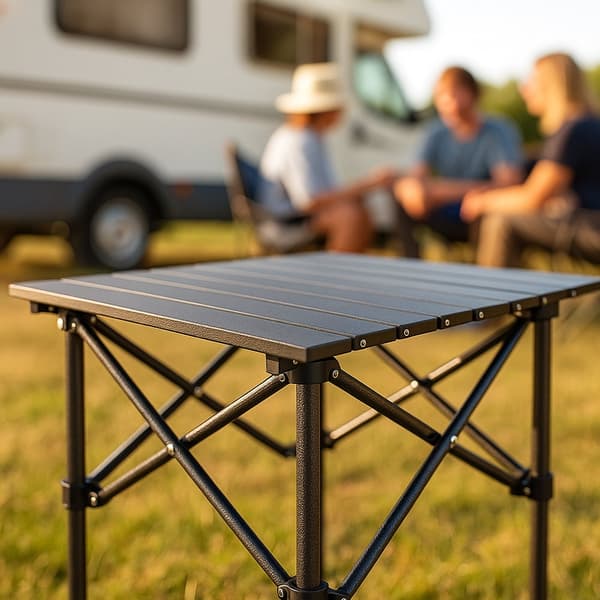 Fällbart campingbord i kolfiberstål