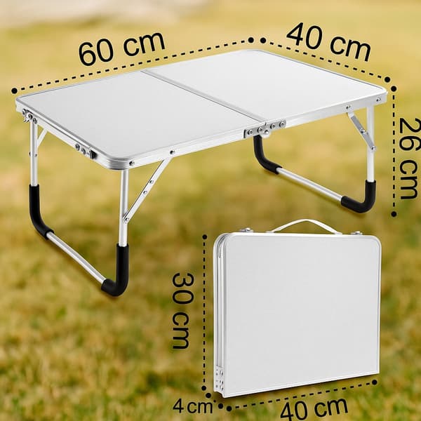 Fällbart lättvikts campingbord i aluminium