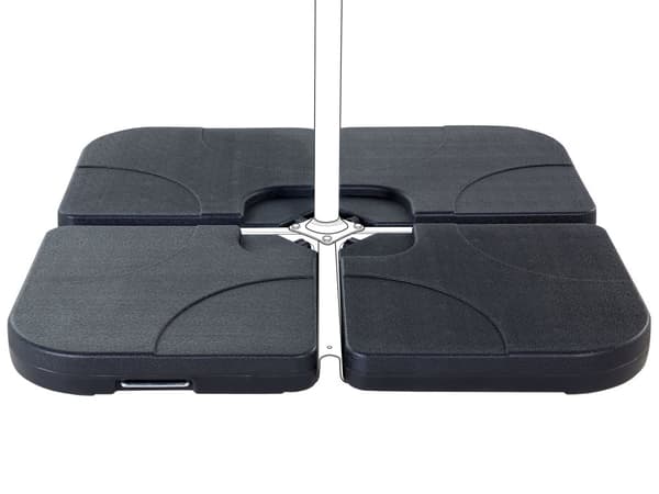 Parasolfod Sort Syntetisk Materiale 104 x 104 cm Firkantet Ekstrem holdbar