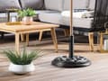 Miniatyrbillede 2 af 7: Parasolfod Sort Beton 23 kg Rund Udendørs Paraply Stand
