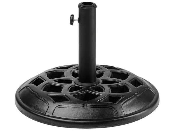 Parasolfod Sort Beton 23 kg Rund Udendørs Paraply Stand
