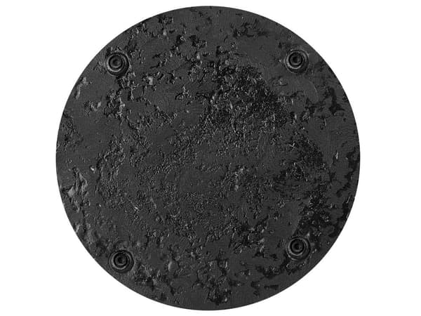 Aurinkovarjon jalka musta betoni ⌀ 45 x 36 cm pyöreä 21 kg säänkestävä 3x sovitinta moderni