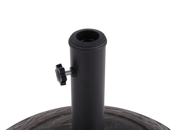 Aurinkovarjon jalka ruskea betonia 50 cm 23 kg 3 jalka-adapteria perinteinen tyyli