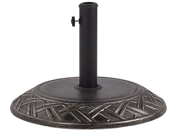 Aurinkovarjon jalka ruskea betonia 50 cm 23 kg 3 jalka-adapteria perinteinen tyyli