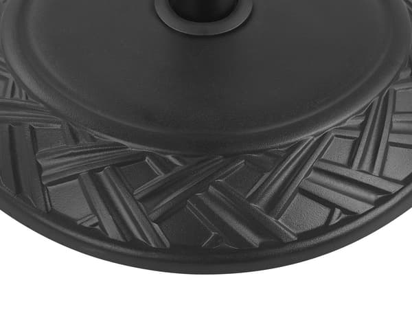 Aurinkovarjon jalka musta betonia 50 cm 23 kg 3 jalka-adapteria perinteinen tyyli