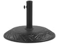 Miniatyrbillede 1 af 6: Parasolfod Sort Beton ø 50 x 23 kg Rund Udendørs Parasol base Fransk Design Hul til Hængeparasol Terrasse Altan Indretning Vejrbestandig