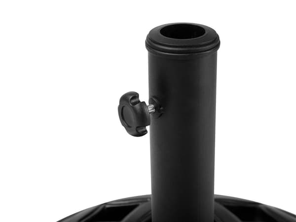 Parasollfot Svart Betong ø 50 cm 23 kg Solskjerming Base til parasoll Utendørs Hage Terrasse