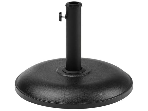 Parasollfot Svart Betong ø 45 cm 23 kg Base til parasoll Solskjerming Utendørs Hage Terrasse