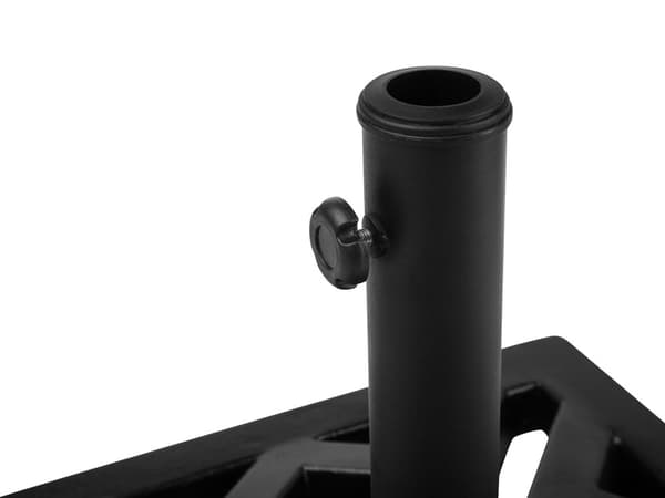 Parasollfot Base Svart Betong 46 x 46 cm Firkantet Utendørs Paraplystativ
