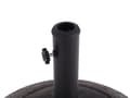 Miniatyrbilde 4 av 6: Parasollfot Brun Betong ø 50 cm 23 kg Rund form Base til parasoll Solskjerming Utendørs Hage Terrasse
