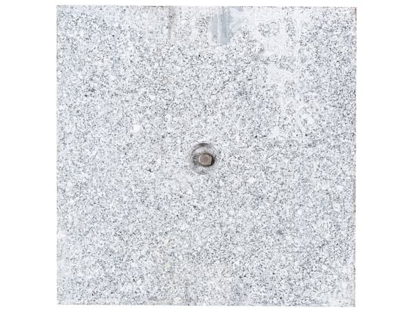 Parasollfot Grå Granitt 45 x 45 cm 25 kg Firkantet Utendørs Hage Solskjerming Parasoll