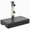 Miniatyrbillede 1 af 6: parasolfod granit 25 kg rektangulær sort