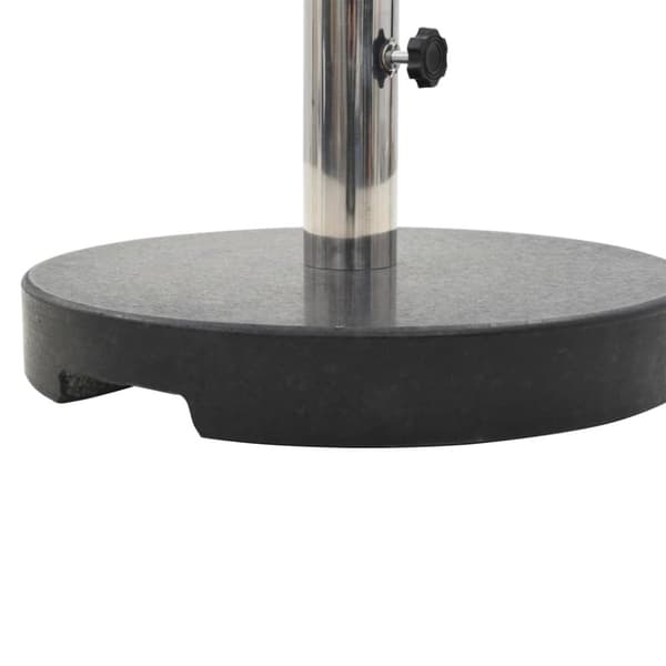 Parasollfot granit rund 20 kg svart