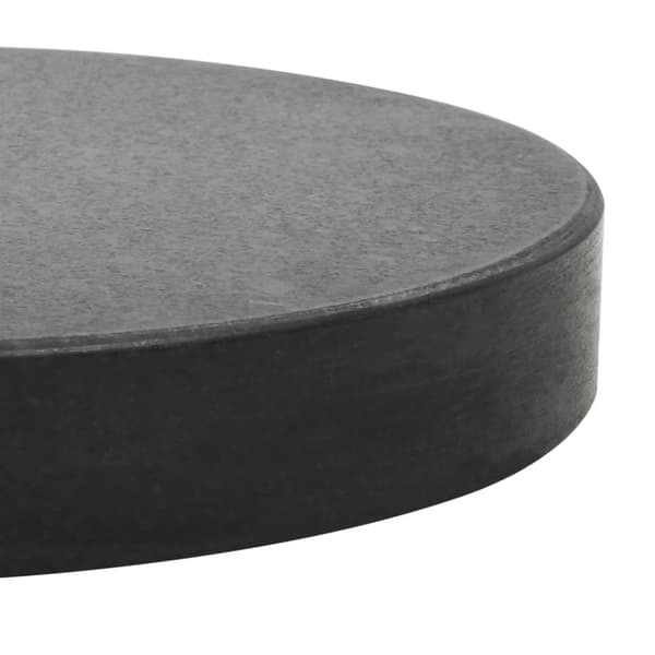 Parasollfot granit rund 20 kg svart