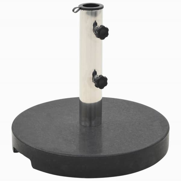 Parasollfot granit rund 20 kg svart