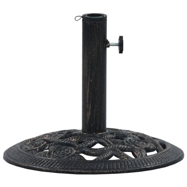 parasolfod 9 kg 40 cm støbejern sort og bronze