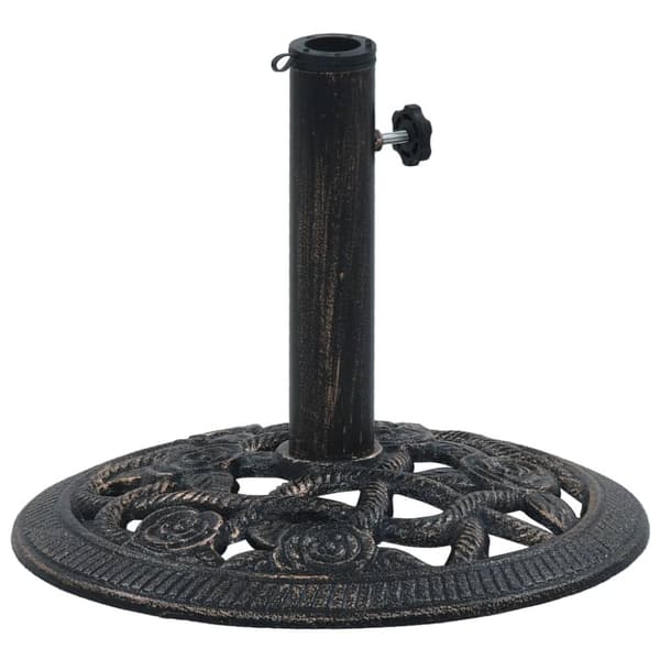 parasolfod 9 kg 40 cm støbejern sort og bronze