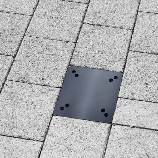 Universal Parasollställ - XMTECH - Stålbottenplatta - Mörkgrå - Enkel installation