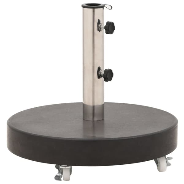 parasolfod granit 30 kg rund sort