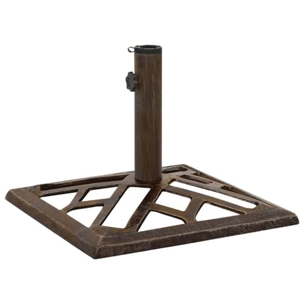 parasolfod 44x44x31 cm støbejern bronzefarvet