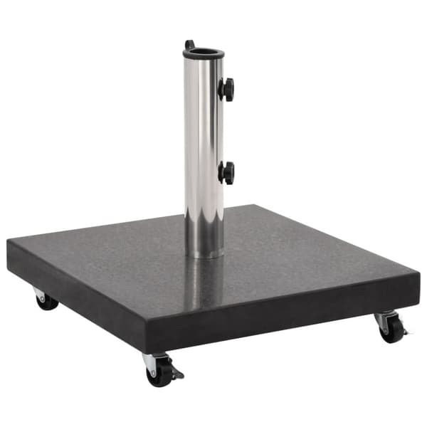 parasolfod granit 30 kg firkantet sort