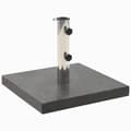 Miniatyrbillede 1 af 7: vidaXL parasolfod 28,5 kg firkantet granit sort -  Parasolfødder