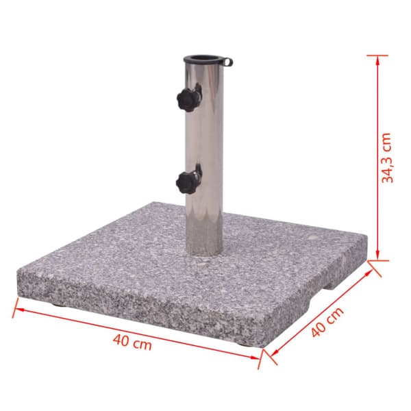 Fod parasoller 20 kg 38/40/48 mm -  Parasolfødder