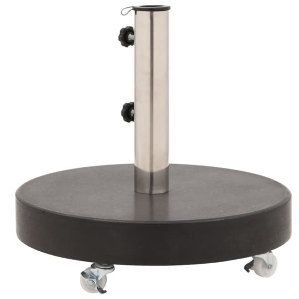 vidaXL parasolfod granit 30 kg rund sort - Parasolfødder