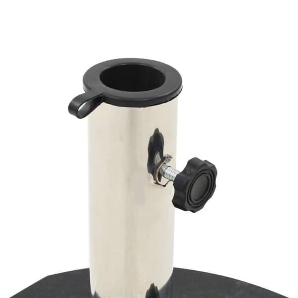 vidaXL parasolfod granit 30 kg rund sort -  Parasolfødder