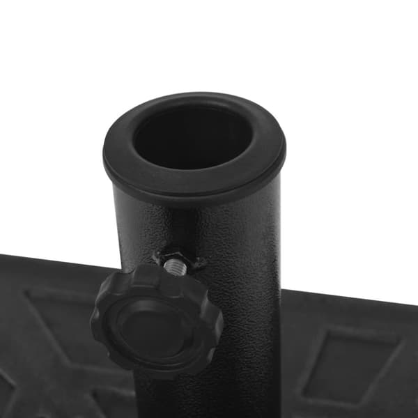 vidaXL parasolfod resin firkant sort 19 kg -  Parasolfødder