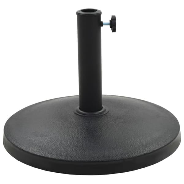 vidaXL parasolfod rund polyresin 10 kg sort -  Parasolfødder