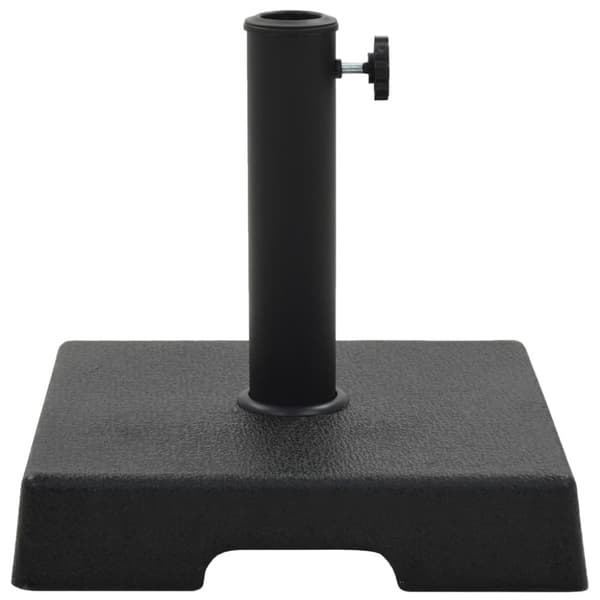 vidaXL parasolfod firkantet polyresin 8 kg sort -  Parasolfødder