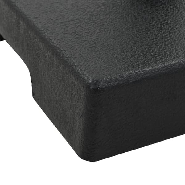 vidaXL parasolfod firkantet polyresin 8 kg sort -  Parasolfødder