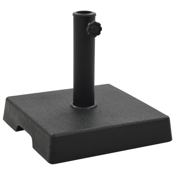 vidaXL parasolfod firkantet polyresin 8 kg sort -  Parasolfødder