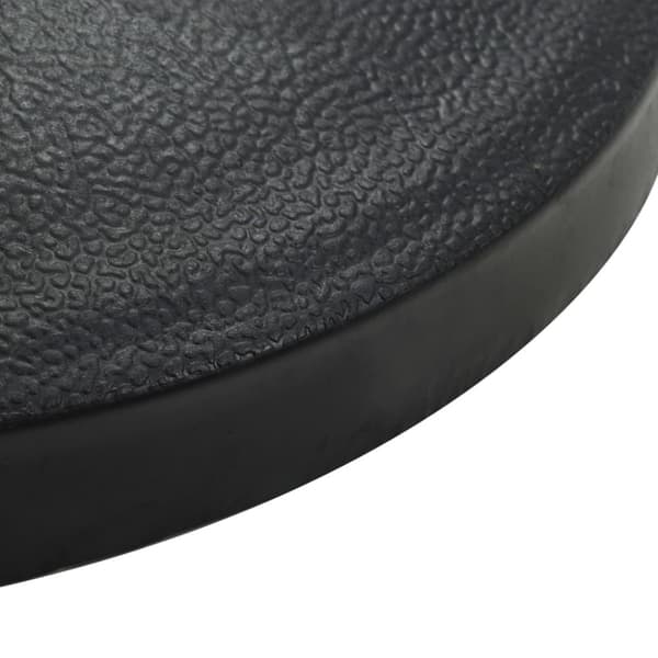 vidaXL parasolfod halvrund polyresin 15 kg sort -  Parasolfødder
