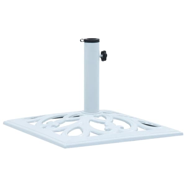 vidaXL Parasollfot vit 12 kg 49 cm gjutjärn -  Parasollfötter