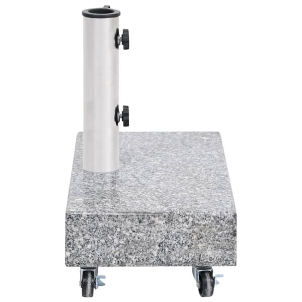 vidaXL parasolfod 45x25x8,3 cm granit lysegrå -  Parasolfødder