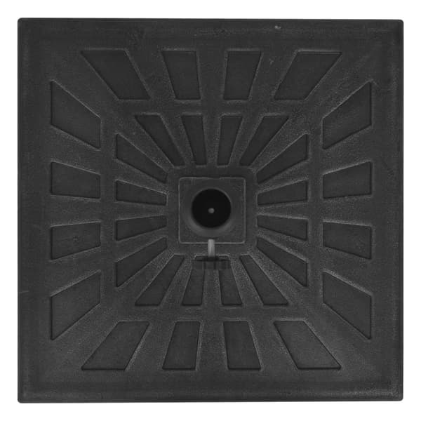 vidaXL parasolfod resin firkant sort 12 kg -  Parasolfødder