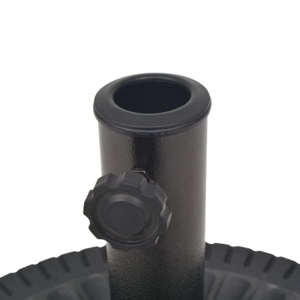 vidaXL parasolfod resin rund sort 14 kg -  Parasolfødder