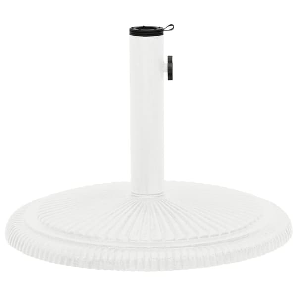 vidaXL parasolfod 45x45x30 cm støbejern hvid - Parasolfødder