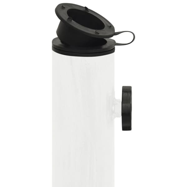 vidaXL parasolfod 45x45x30 cm støbejern hvid - Parasolfødder