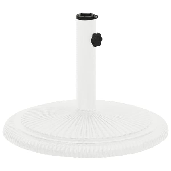 vidaXL parasolfod 45x45x30 cm støbejern hvid - Parasolfødder