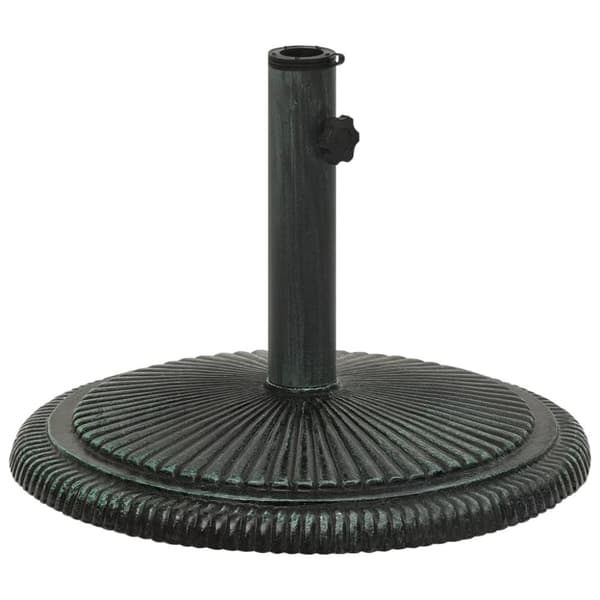 vidaXL Parasollfot grön 45x45x30 cm gjutjärn -  Parasollfötter