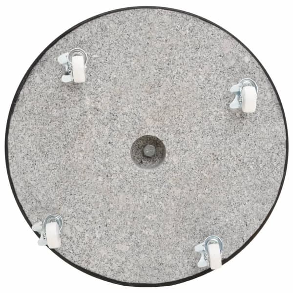 The Living Store parasolfod granit 30 kg rund sort - Parasolfødder