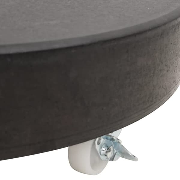 The Living Store parasolfod granit 30 kg rund sort - Parasolfødder