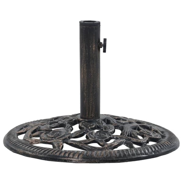 The Living Store parasolfod 12 kg 48 cm støbejern bronzefarvet -  Parasolfødder