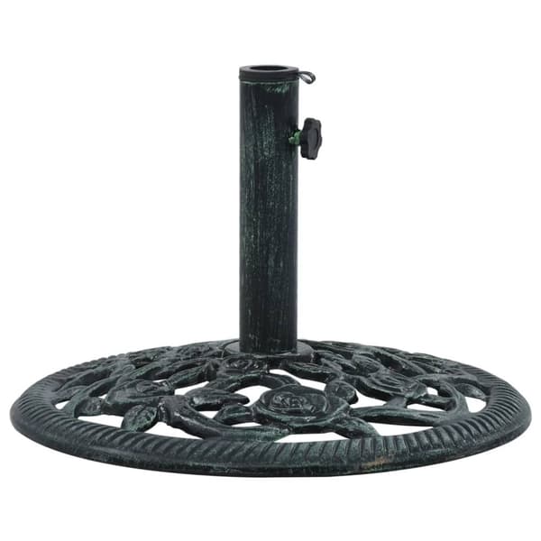 The Living Store parasolfod 9 kg 40 cm støbejern grøn -  Parasolfødder